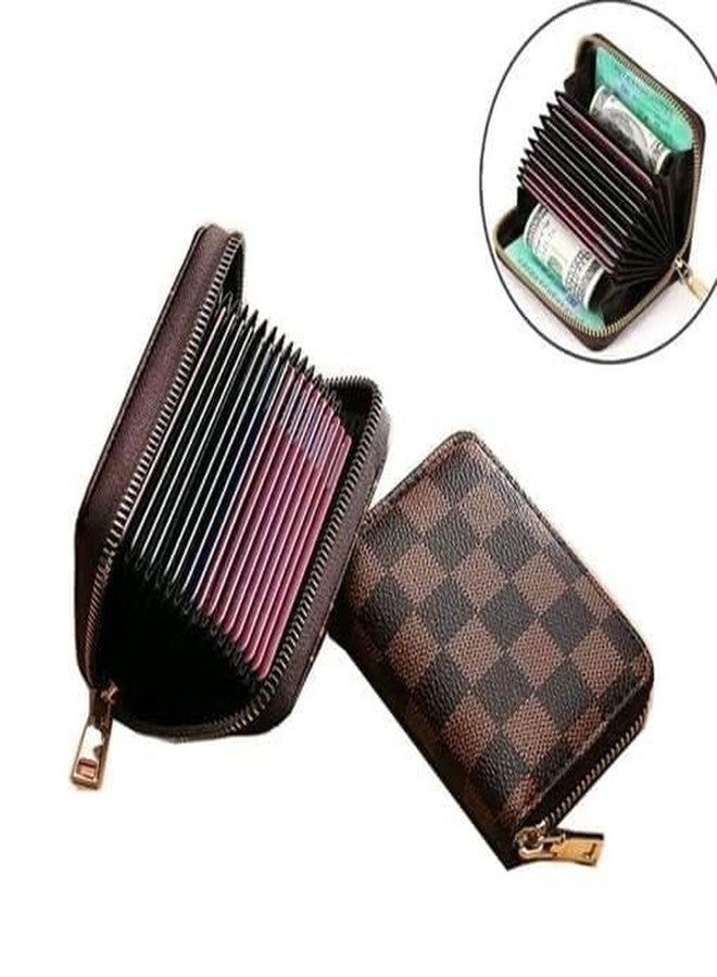 Khakhi 11 Slots RFID Horizontal Credit Card Holder for Women - (Genuine Leather) (11 x 2 x 8 cm) (Brown) - Image 5